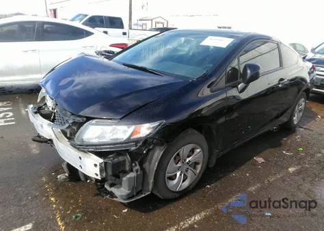 2013 Honda Civic Lx z USA, uszkodzony, nr VIN 2HGFG3B5XDH525537